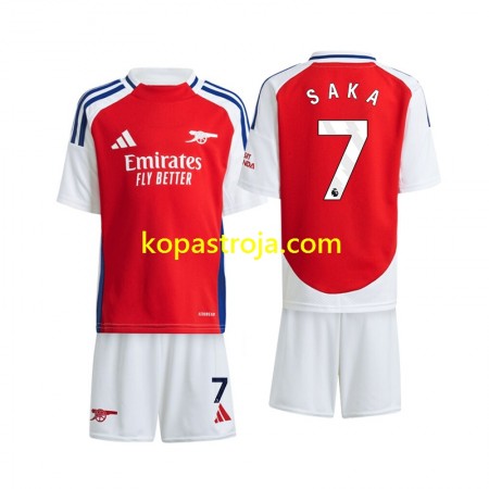 Billiga Fotbollströjor Arsenal Saka 7 Barn Hemma tröja 2024/25 Kortärmad